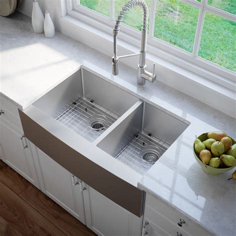 double stainless steel sink for 33 inch cabinet|undermount stainless steel sink 33x20.